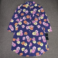 Ralph Lauren Women’s Navy Floral Long Sleeve Shirt Dress Size Small New With Tag