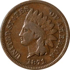 1871 Indian Cent - Choice
