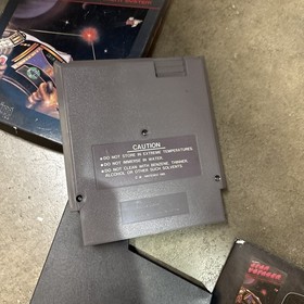 oval seal Star Voyager in box nintendo nes game Styrofoam