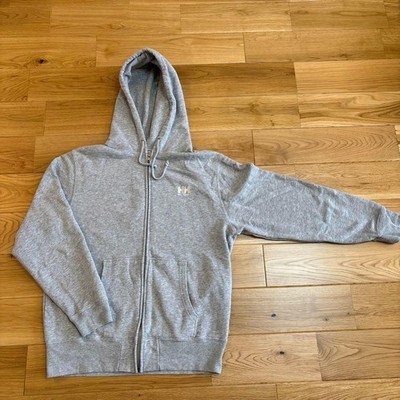 Helly Hansen Men's M Zip Up Parka Lightweight Hoodie Gray Used