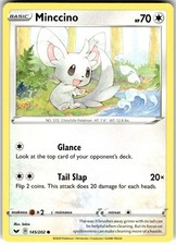 Minccino (145) 145/202 SWSH01: Set Base Spada e Scudo Carta Pokemon Comune MP