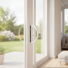 Elegant C 1225 Mortise Sliding Patio Door Handle Set - White Diecast Finish