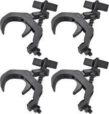 Truss Clamp Stage Lights Clamps Black, 4PCS Hilite Heavy Duty 330Lb 1.57-2.36 In