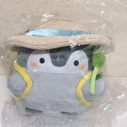 Juguete de peluche Koupen-chan Take A Cat Jala con sombrero y mochila usado