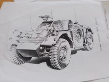 DAIMLER FERRET Illustrated parts handbook loose copies in sleeve folder