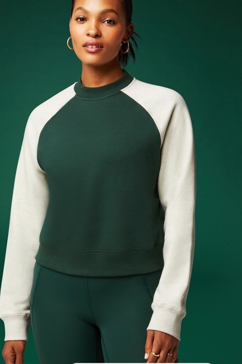 Fabletics Raglan Sweater Small - image 1