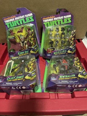 4 TMNT Nickelodeon Action Figures lot Casey Jones Kirby Bat Newtralizer Mousers