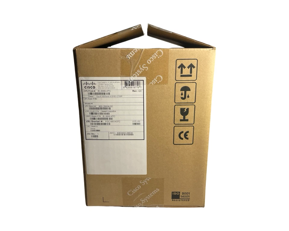 Cisco IE-3000-4TC 128 MB Industrial 4Ports Ethernet Switch NEW SEALED IN BOX *SE - Image 2 of 4