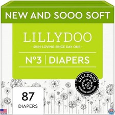 Ultra-Soft Baby Diapers Size 3 13-22 lbs , 87 Count, Leak-Proof, Hypoallergenic
