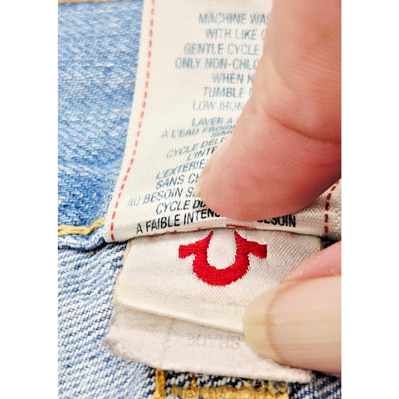 VTG True Religion Jeans Ricky Distressed Size 34 Waist x 32 Inseam Straight Leg thumbnail 15