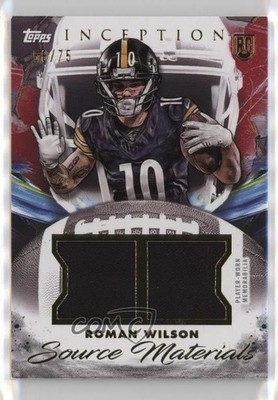 2024 Topps Inception Source Materials Red 58/75 Roman Wilson Rookie RC 3hd