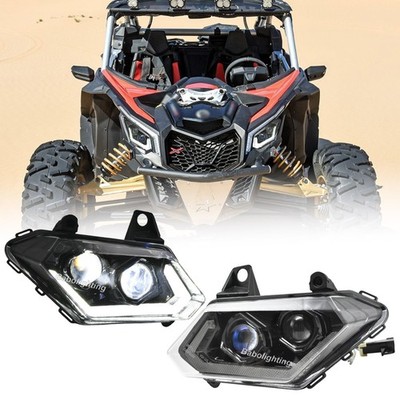 LED Headlight DRL Hi/Lo For Can Am Maverick X3 Max XDS XRS R Turbo DPS 2017-2025