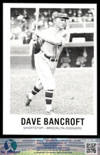 1977-84 Galasso Glossy Greats #122 Dave Bancroft Brooklyn Dodgers 3.2D