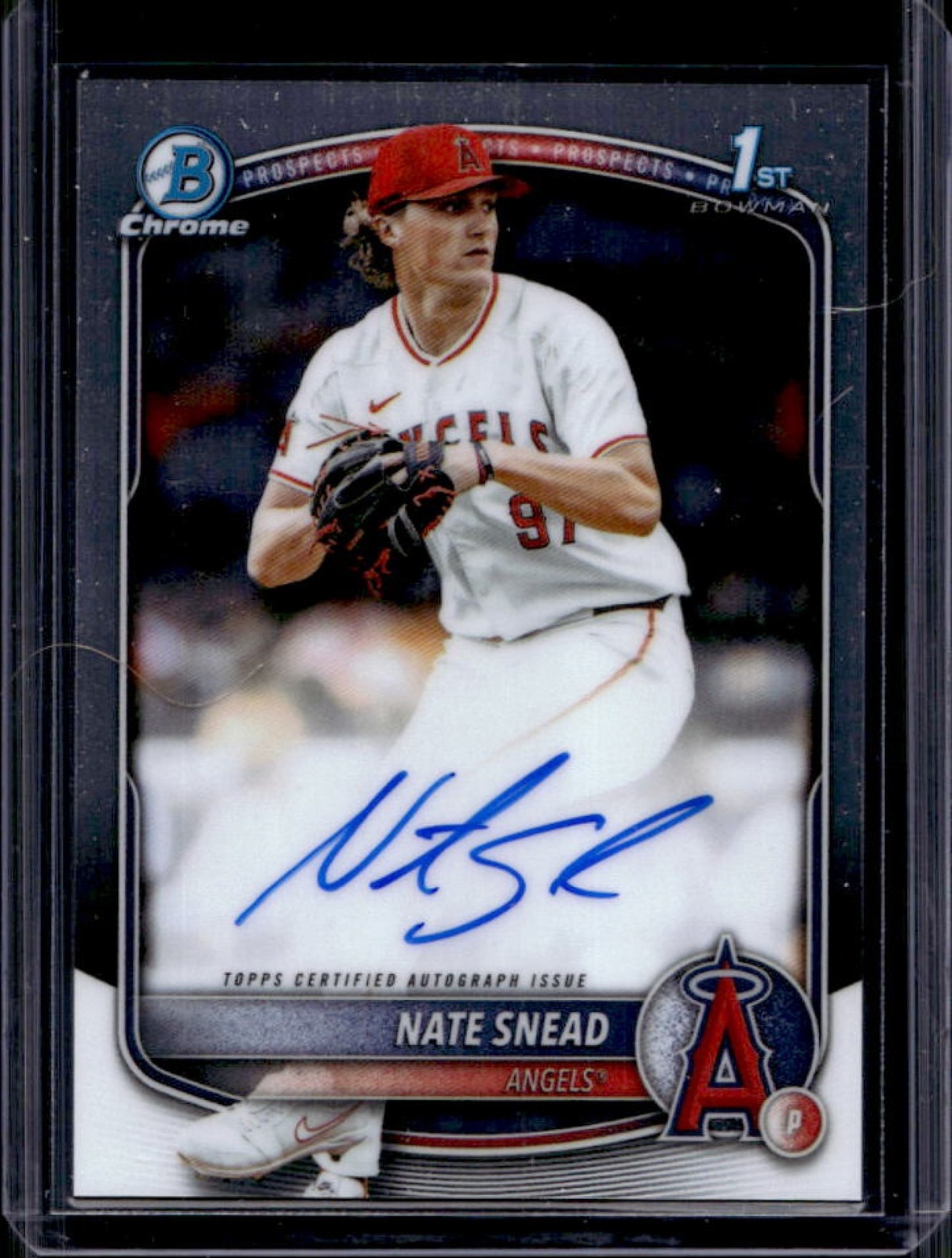 2025 Bowman Draft Nate Snead Chrome Auto 1st Prospect #CPA-NSN Angels