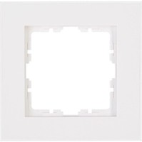 Kopp, Abdeckrahmen 1-Fach HK07, Farbe: Reinweiß, 406829005 Eckig