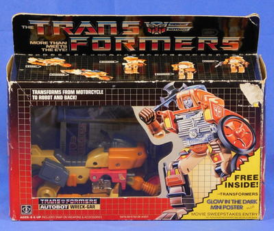 TRANSFORMERS G1 WRECK-GAR COMPLETE WITH BOX 1986 HASBRO TF THE MOVIE