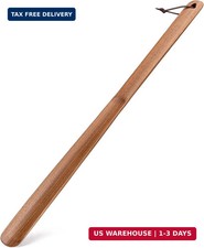 FAS-Grade Walnut Wood Long Handled Shoehorn, 15in 29.53in