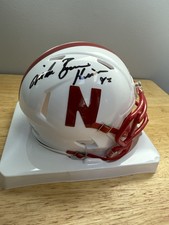 Mike Rozier Autographed Nebraska Cornhuskers Mini Helmet Heisman 83 Inscription