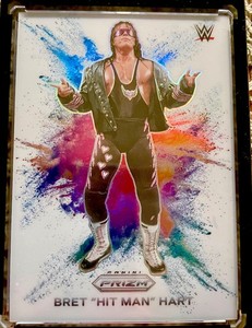 Bret Hit Man Hart Color Blast 2024 Prizm WWE case hit SSP Wrestling clean legend