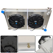 Radiator 4row With 2fan For 67-72 Chevygmc Pickup Truck C10 C20 C30 K10 K20 K30