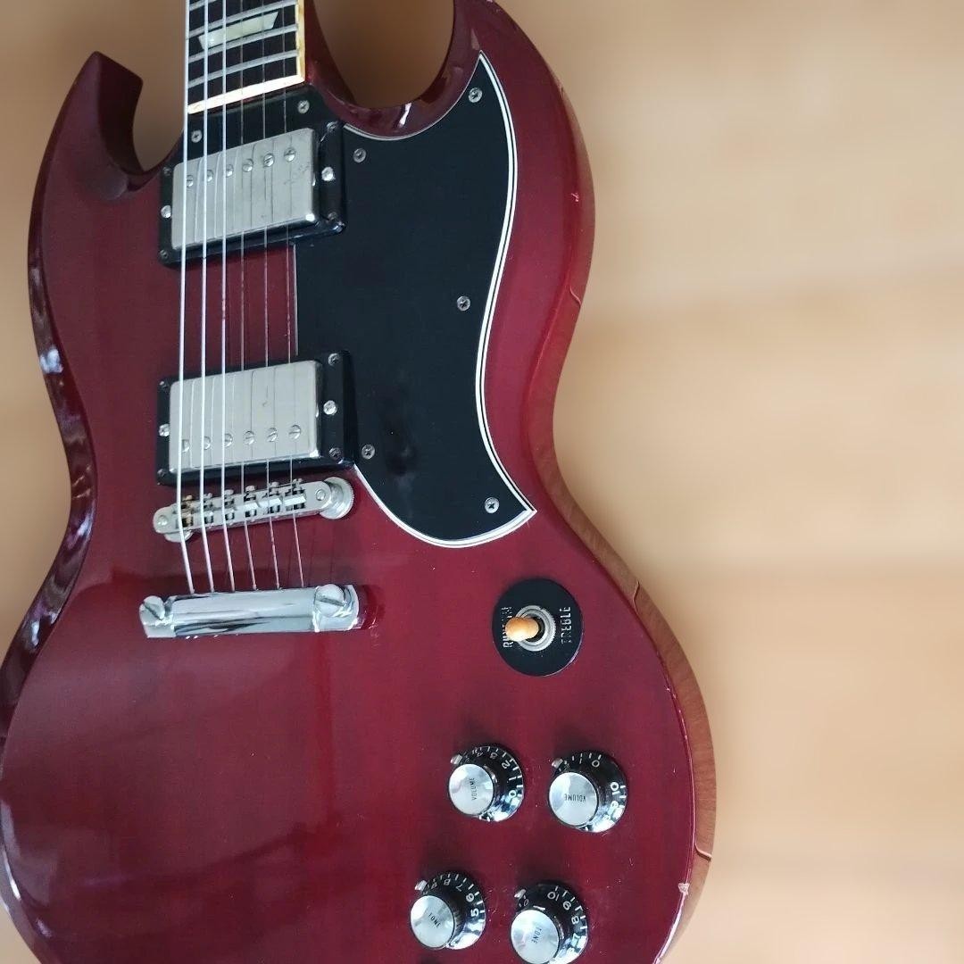 Greco SS-63 55 SG Type Cherry 1986 Fujigen MIJ Soft Case Preowned