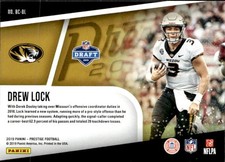 2019 Panini Prestige #BC-DL Drew Lock Blue Chip Recruits