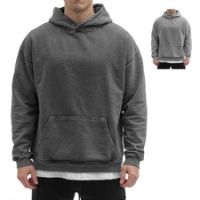 Sixlab Vintage Oversize Hoodie Herren Sweatshirt Pullover 450 GSM French Terry