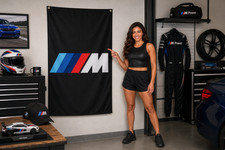 BMW M Power vertical Flag Banner 3x5 Ft vertical Garage Wall Decor Man Cave gift