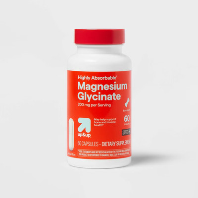 Magnesium Glycinate Dietary Supplements - 200mg Capsule - 60ct - up&up