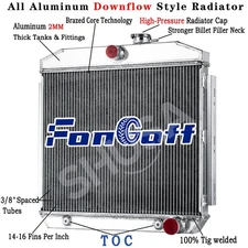 3 Row Aluminum Radiator Fit 1955-1957 Chevrolet Bel Air Belair Nomad 210 150 V8