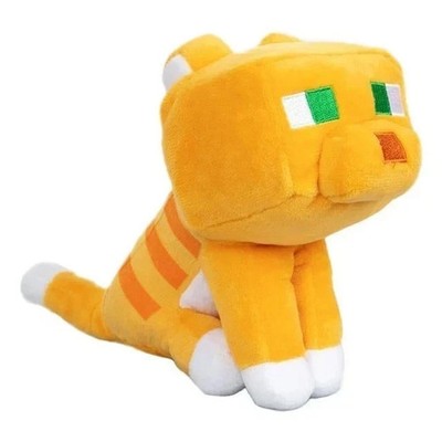 Minecraft Orange Cat Plush Stuffed Animal Game Character Toy