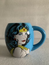 Wonder Woman MUG DC Comics Blue Oval Vandor Big 18 Oz. Ceramic Cup Superhero