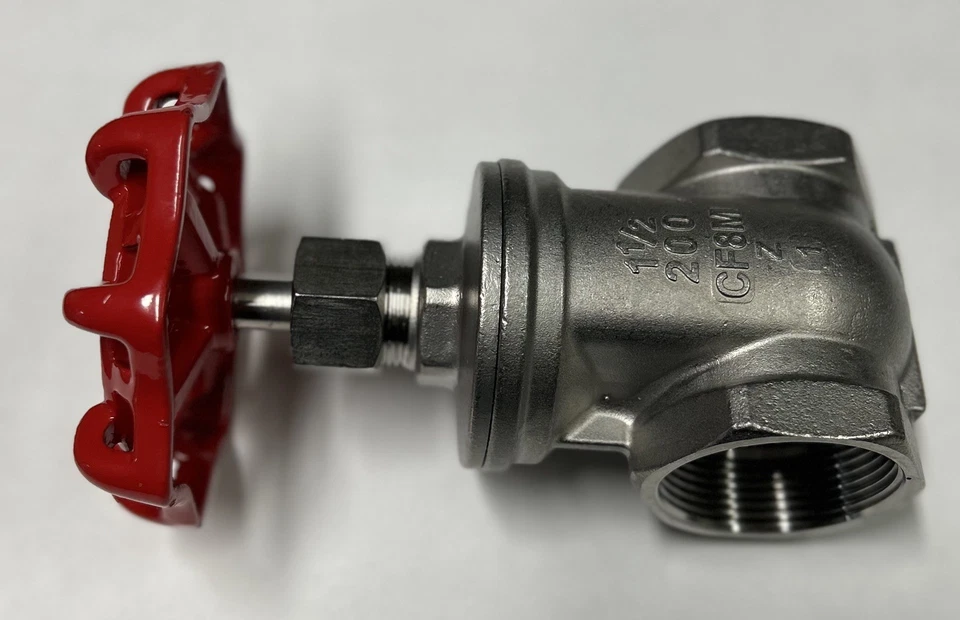 USA INDUSTRIALS Gate Valve 1 1/2in, 304 Stainless Steel, Non-Rising, FNPT x FNPT - Image 2 of 4