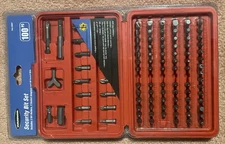 Warrior 100 piece Security Bit Set with Case #62657 - Brand New/Factory Sealed
