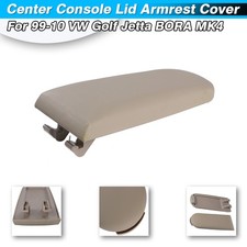 Beige Leather Center Console Armrest Cover Lid For Volkswagen Jetta Golf Beetle Beige Leather Center Console Armrest Cover Lid For Volkswagen Jetta Golf Beetle