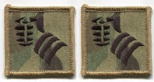 UK TRF 20th Armoured Infantry Brigade MTP Badge burdock Multicam 2" 2- ab Set