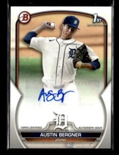 2023 Bowman #PPA-AB Austin Bergner Prospect Auto Detroit Tigers