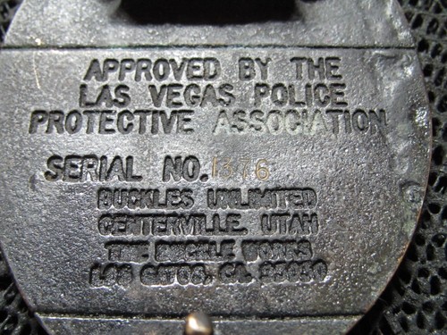 LAS VEGAS METROPOLITAN POLICE BRASS BELT BUCKLE! VINTAGE! VERY RARE! EXCLUSIVE! - Picture 8 of 11
