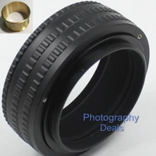 Brass M58 to M58 25mm-55mm Adjustable Focus Helicoid Lens Adapter Extension Tube