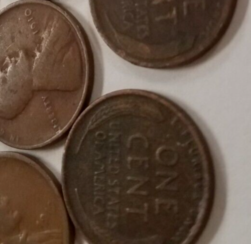 1321019M28L ROLLE MIT 50 WEIZENPFENNIGEN LINCOLN CENT MÜNZEN 1910-1919 107+ JAHRE ALT - Bild 6 von 6