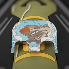 Titanium Glock back plate fits Gen 1-5  - P-40 Warhawk