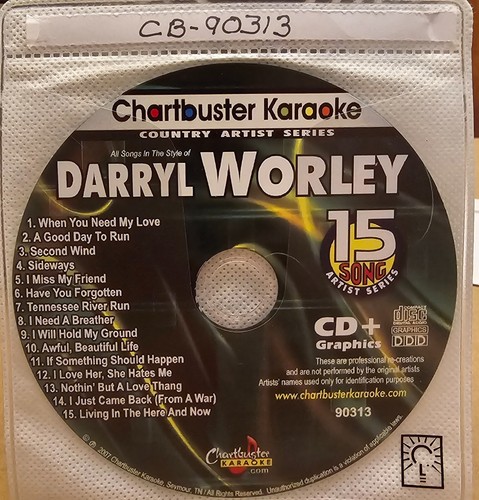 90313 DARRYL WORELY         CHARTBUSTER  KARAOKE  LOT SH