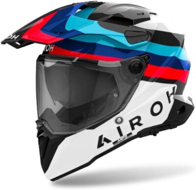 CASCO AIROH INTEGRALE FIBRA COMMANDER 2 DOOM BLACK GLOSS taglia S