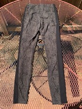 LYSSE Leggings Women's Black Animal Print Athletic Leggings Size S Compression