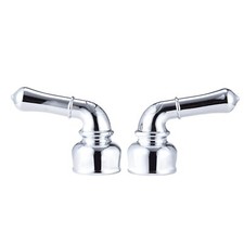 Dura Faucet DF-RKC-CP RV Replacement Hot and Cold Classic Handles - Metallic