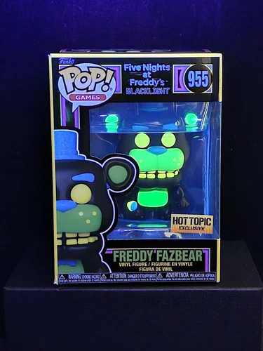 Funko Pop! FNaF Freddy Fazbear Hot Topic Exclusive Blacklight