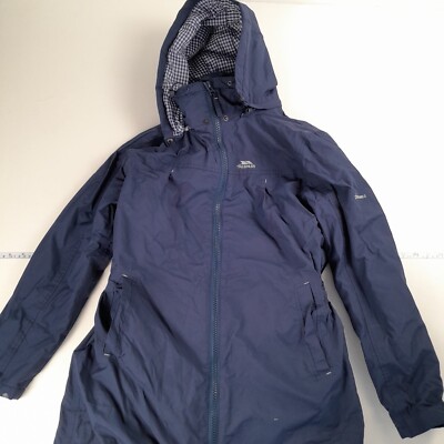 TRESPASS Jacket Medium Blue Womens Hooded Coat TP50  Waterproof