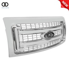 For 2009-2014 Ford F150 Front Upper Bumper Chrome Grille Grill