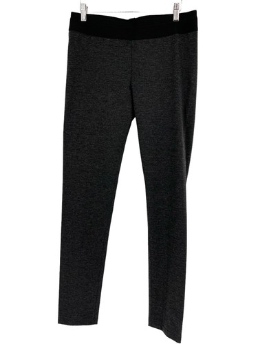BCBG Max Azria Kimana Pull On Pants Leggings Size L Heather Black Zip Detail Leg - Picture 2 of 24