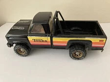 Vintage 14" Black Tonka Pickup Truck Early 80's Good Condition